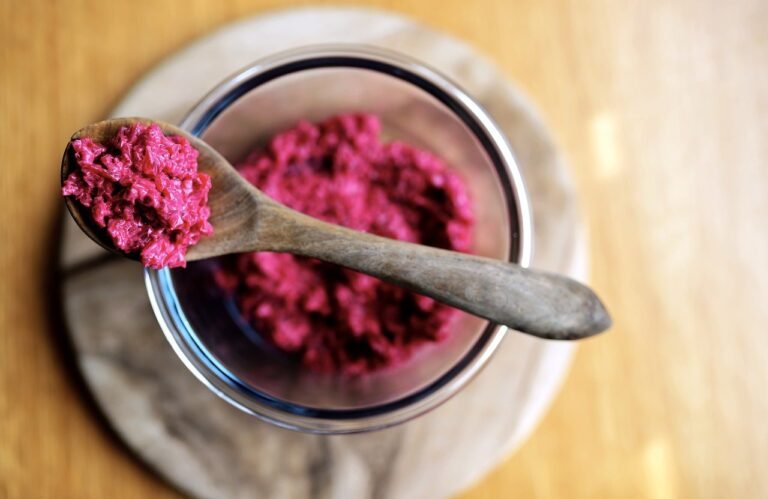 healthy creamy beet salad