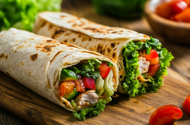 Turkey and Veggie Lettuce Wraps